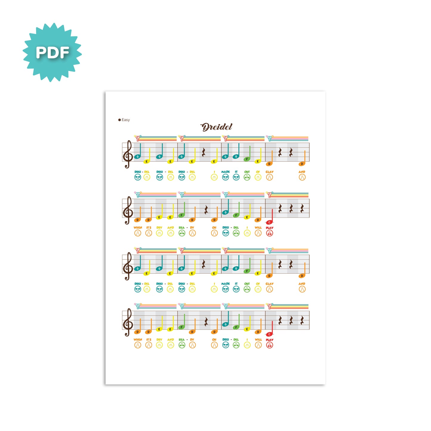 Dreidel - C Major - Holiday Prodigies
