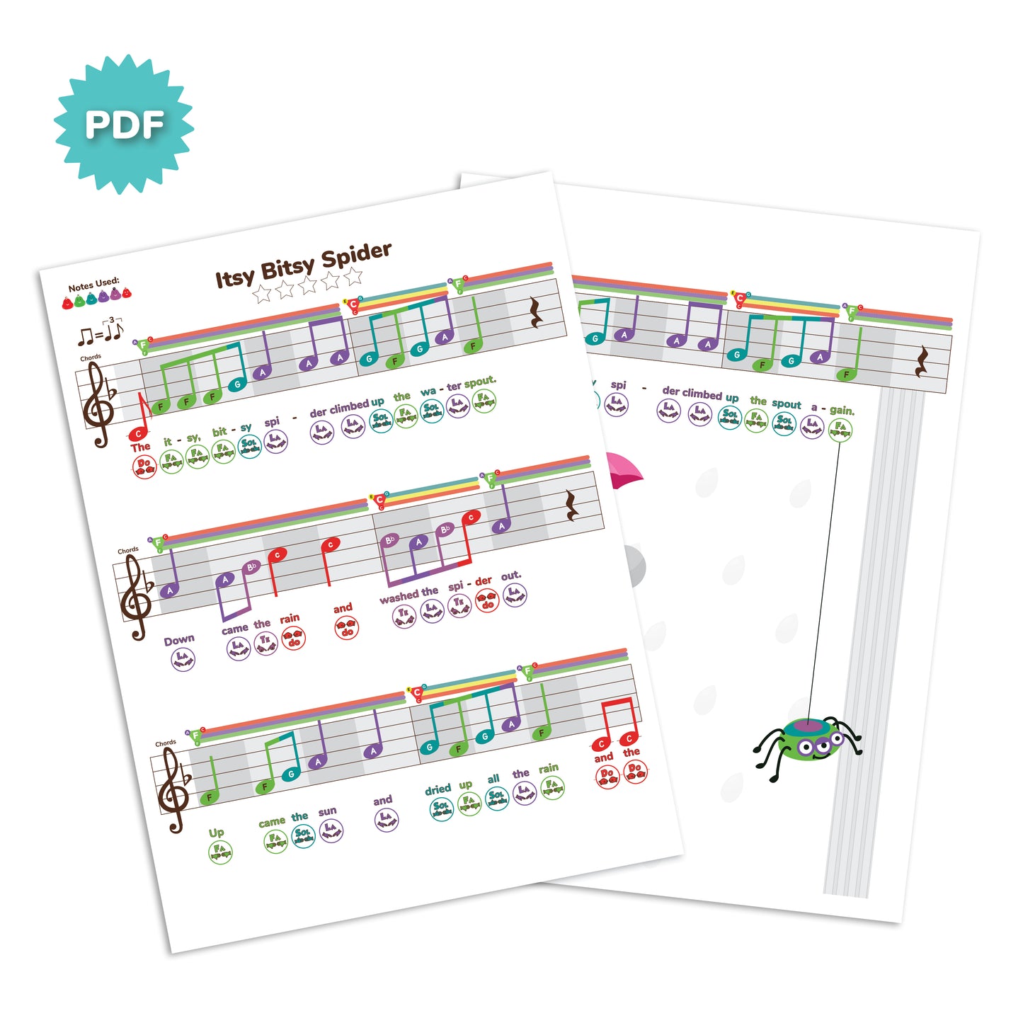 Itsy Bitsy Spider - F Major - My First Swingin' Songbook