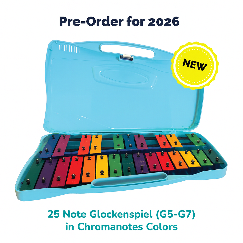 Prodigies Glockenspiel detail — G5 to G7 chromatic range
