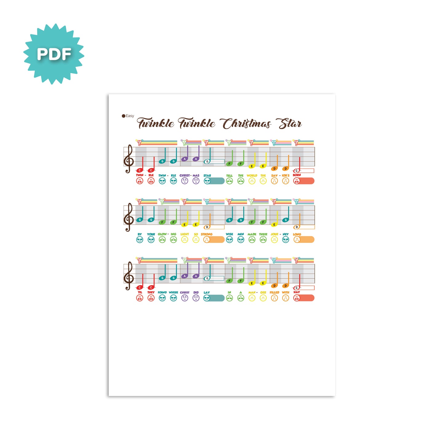 Twinkle Twinkle Christmas Star - C Major - Holiday Prodigies