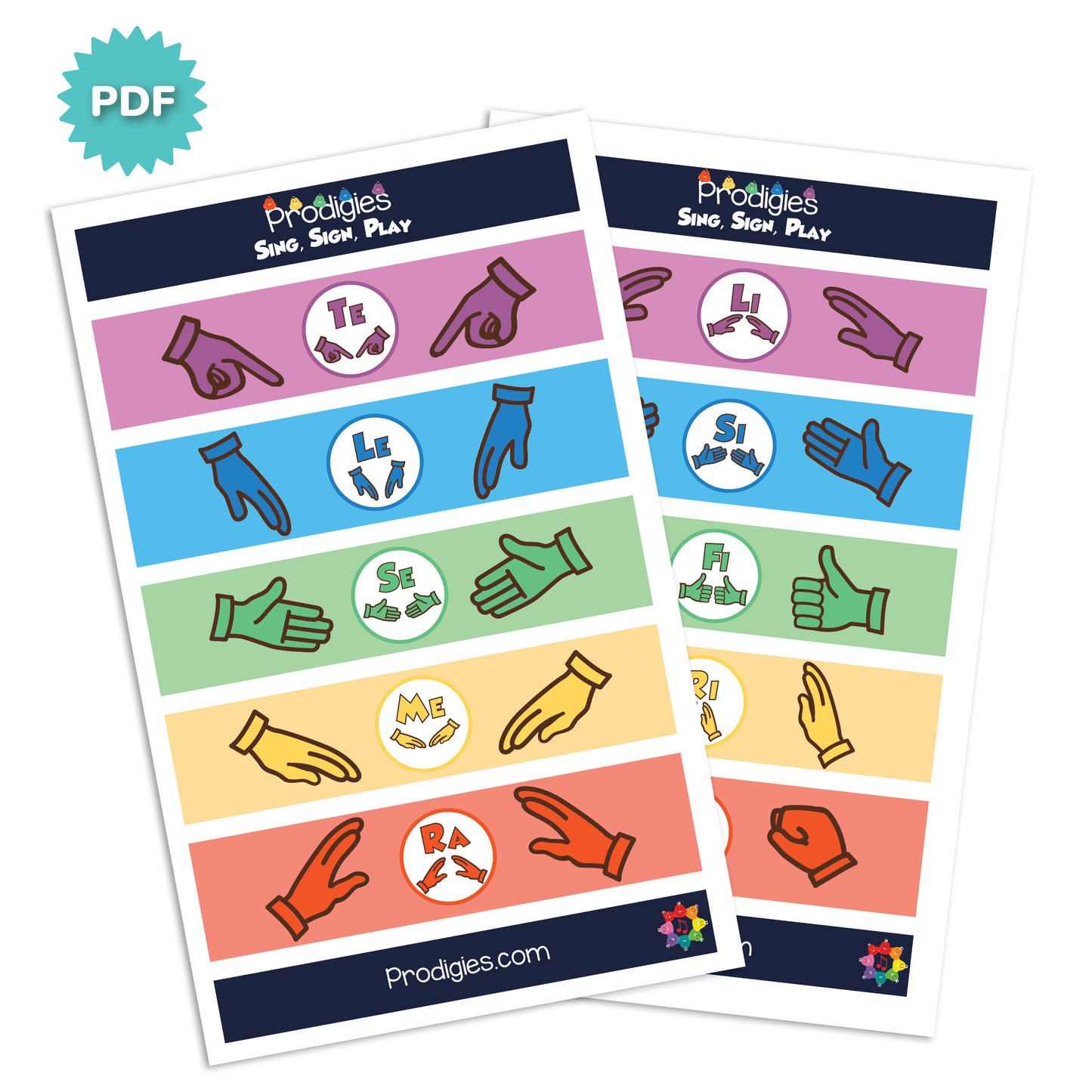 Chromatic Hand-Sign Poster (Digital Printable)