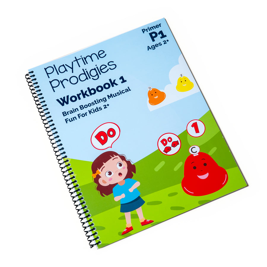 Playtime Prodigies Workbook (Primer) spiral-bound for ages 2+