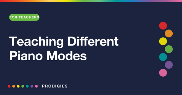 Teaching Different Piano Modes