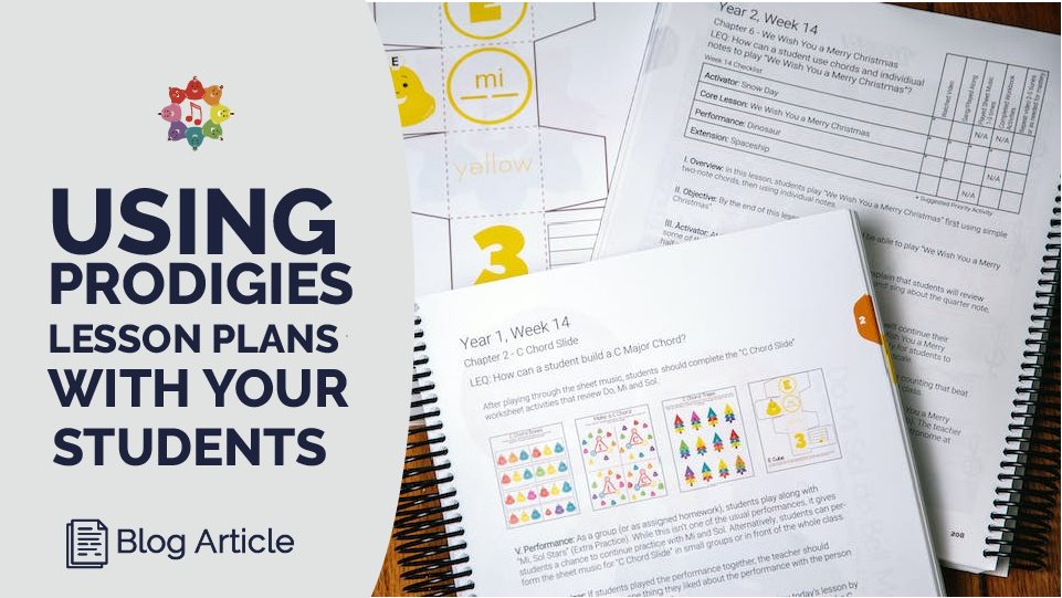 Using Prodigies Lesson Plans with your Music Students