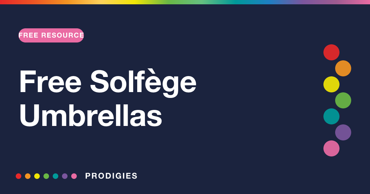 Free Solfège Umbrellas