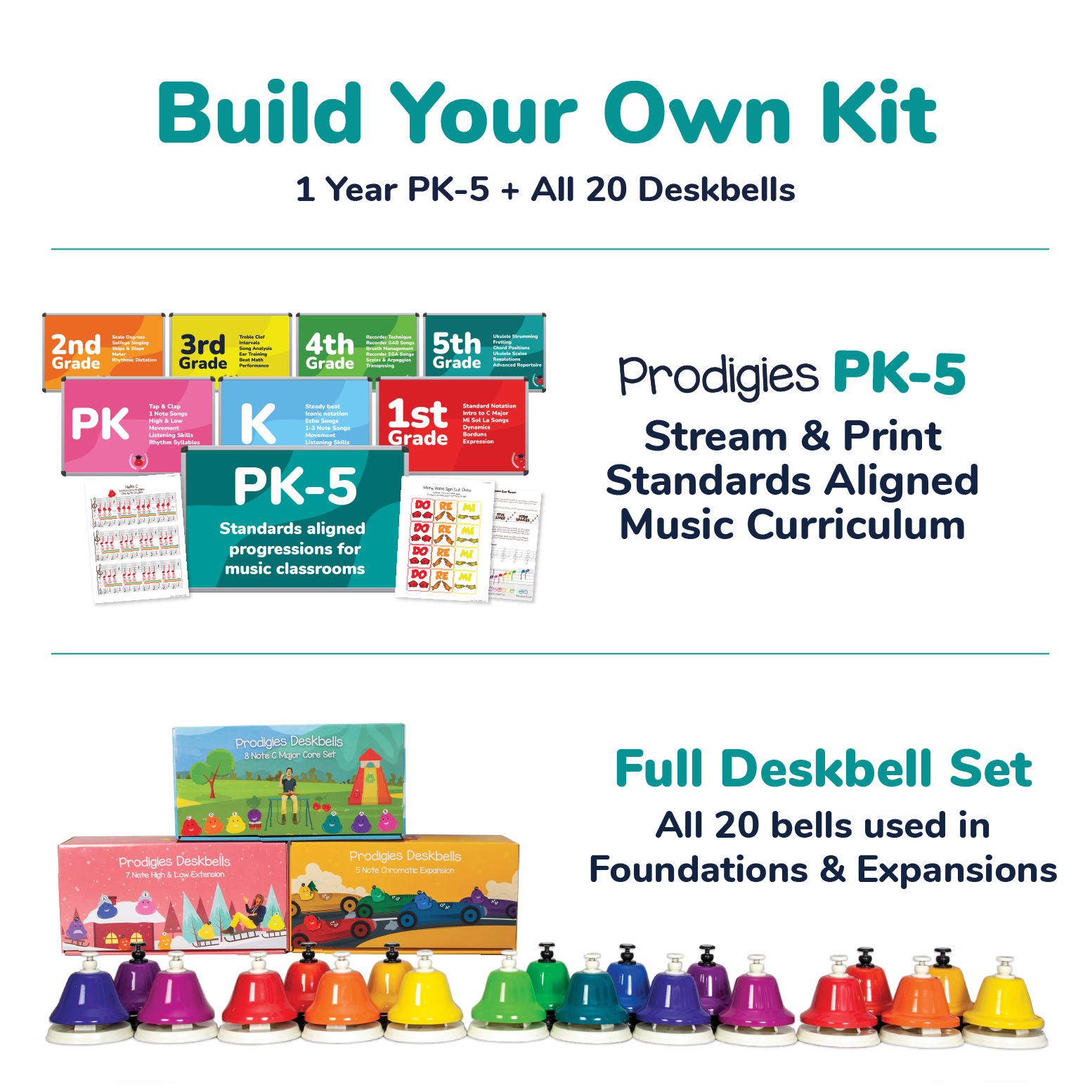 Build Your Own Kit — PK-5 Curriculum with 20-bell set