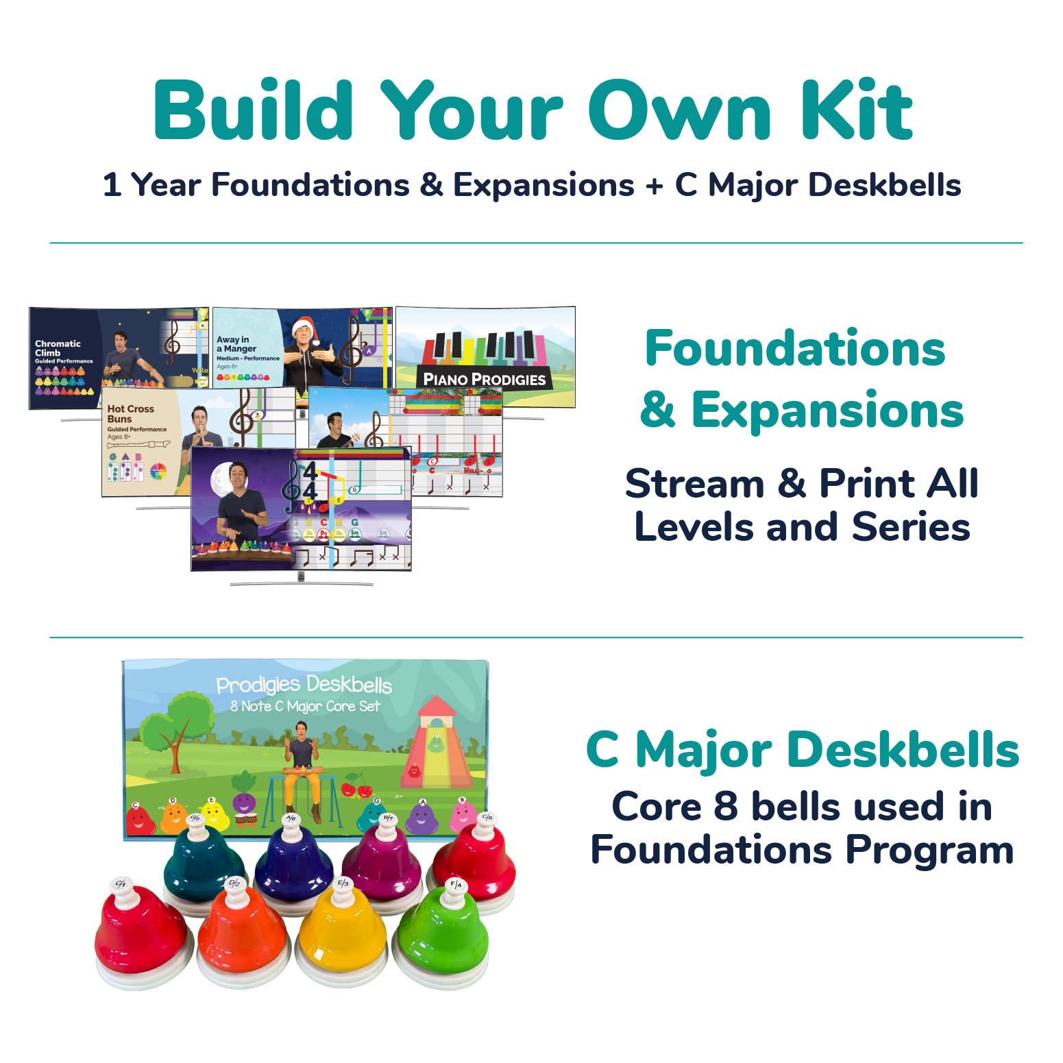 Build Your Own Kit — Foundations + Expansions with 8 C Major bells