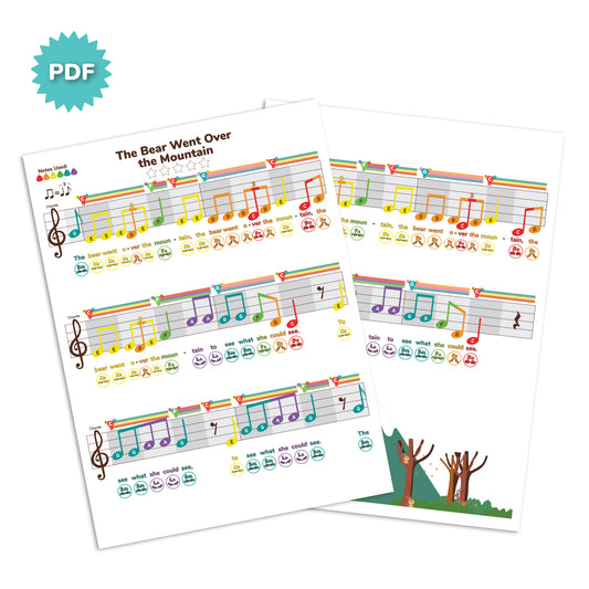 The Bear Went Over the Mountain - C Major - My First Swingin' Songbook
