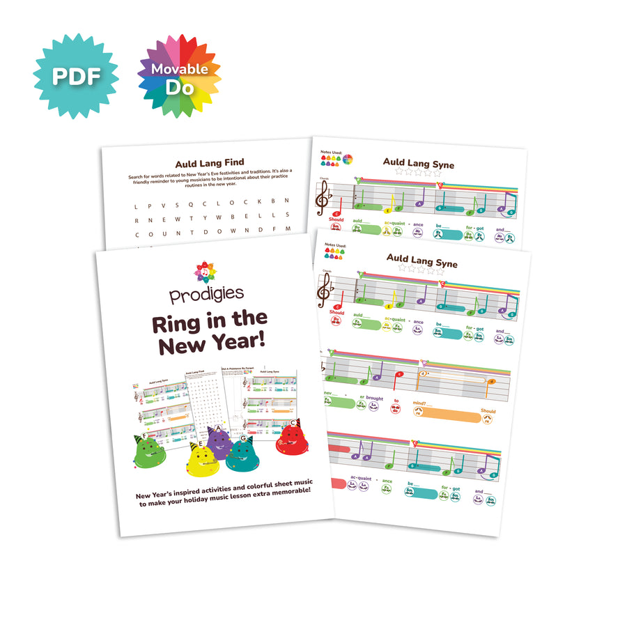 Ring in the New Year - Auld Lang Syne Lesson Packet