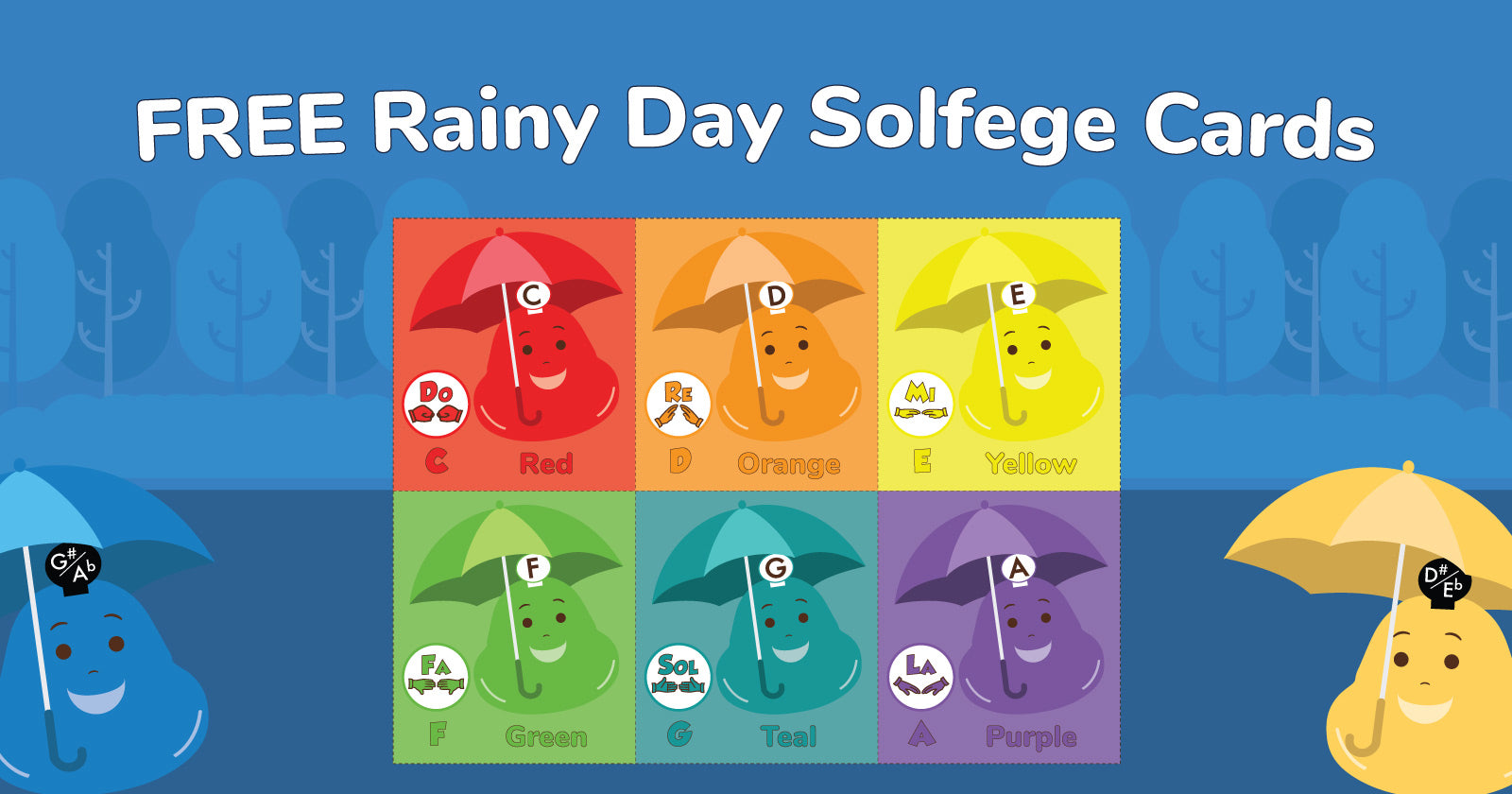 FREE Solfege Umbrellas