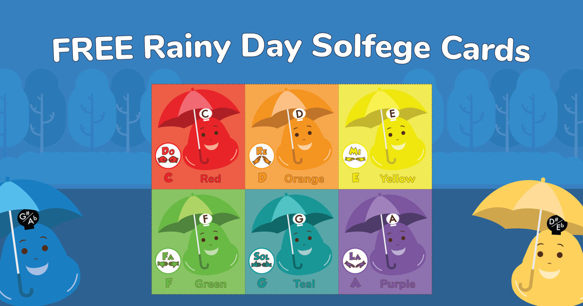FREE Solfege Umbrellas