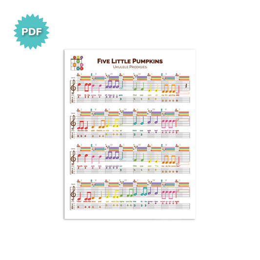 Five Little Pumpkins Ukulele Tab