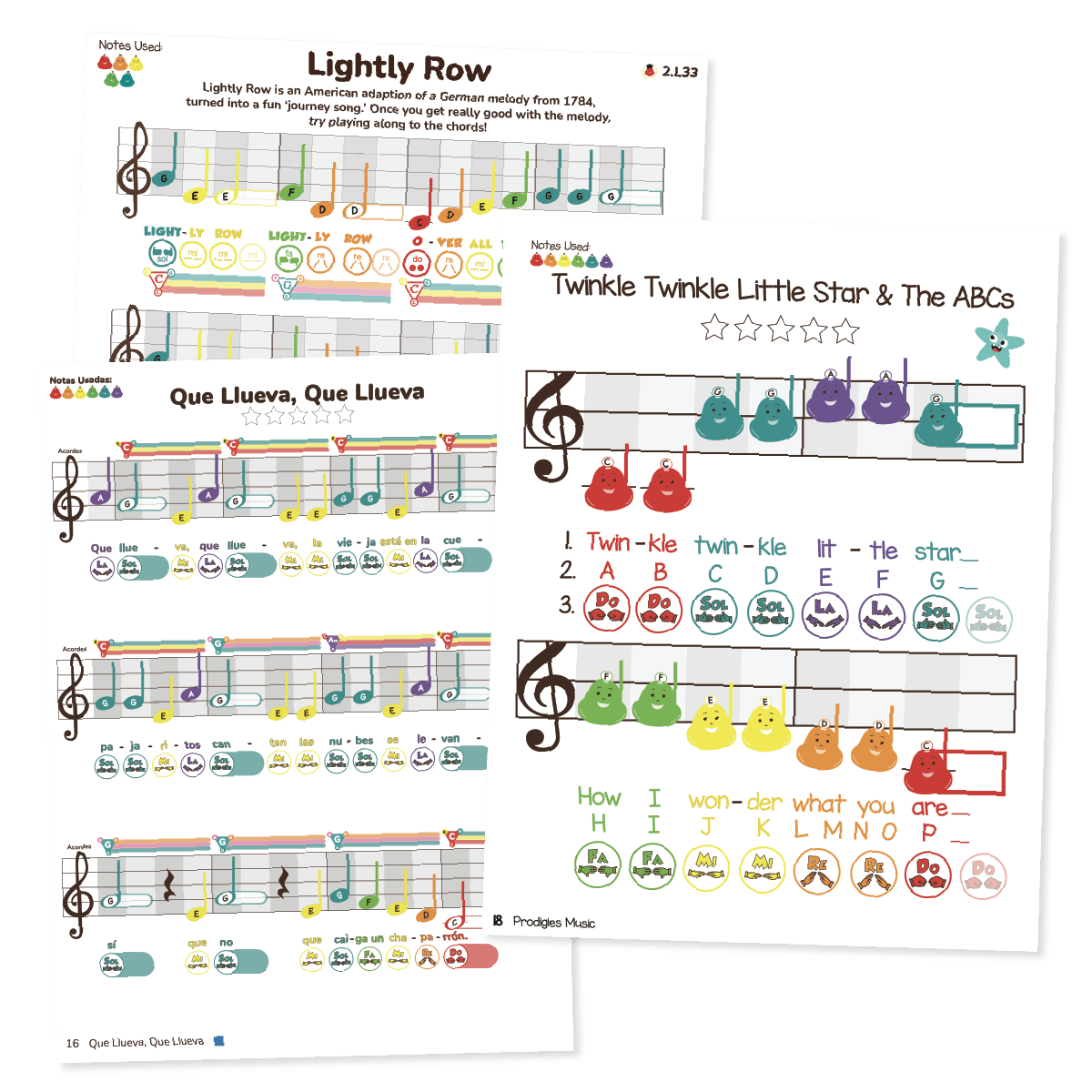 Colorful Sheet Music